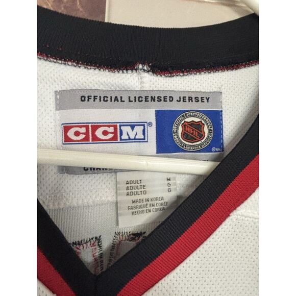 Vintage CCM NHL Chicago Blackhawks Tony Amonte 10 Jersey Mens Size M White - Picture 6 of 6
